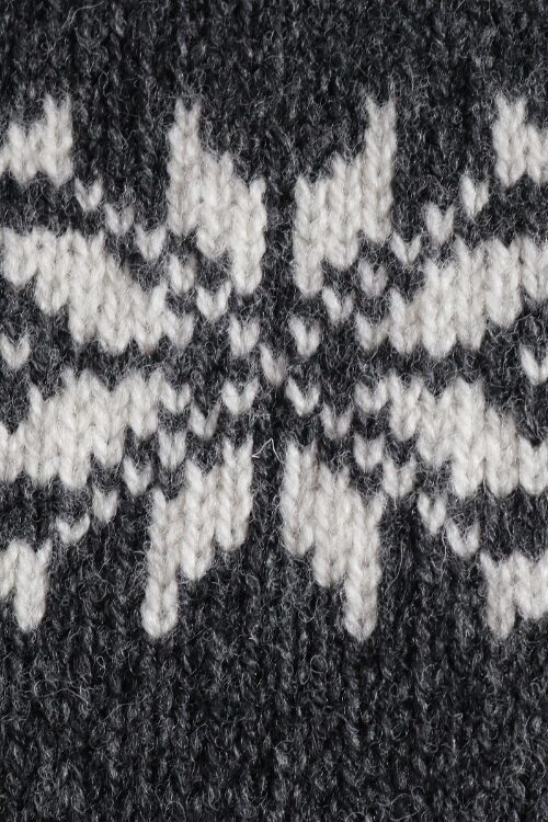 Isländer Stil Pullover "Isblomst" Eisblumen/Schneeflocken Muster