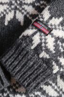 Isländer Stil Pullover "Isblomst" Eisblumen/Schneeflocken Muster