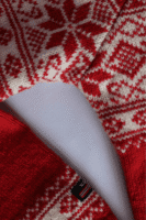 Norweger Pullover "Fjordglød" mit Schneeflocke - 100 % Schurwolle