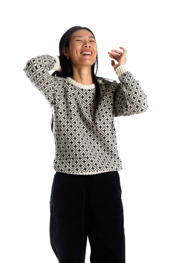 Merinowolle-Pullover "Alma" im Norweger-Stil