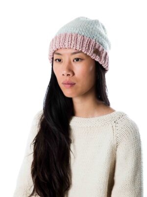 Wollstrickmütze Astra Hellblau