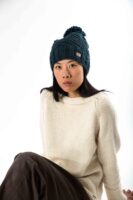 Skandinavische Wollmütze Strickmuster "Duchess" 100% Lammwolle mit Fleece