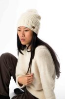 Skandinavische Wollmütze Strickmuster "Duchess" 100% Lammwolle mit Fleece