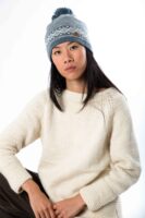 Norweger-Stil Wollmütze "Enya" aus Lammwolle