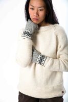 Norweger-Muster Wollhandschuhe "Enya" Lammwolle mit Fleece