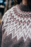 Merinowolle Norwegermuster Pullover "Che Che" Handgestrickt