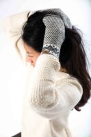 Norweger-Muster Wollhandschuhe "Enya" Lammwolle mit Fleece