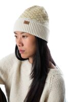 Skandinavische Wollstrickmütze mit Rautenmuster "Iris"