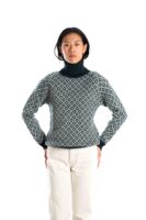 Merinowolle-Rollkragenpullover "Lila" INDIGO