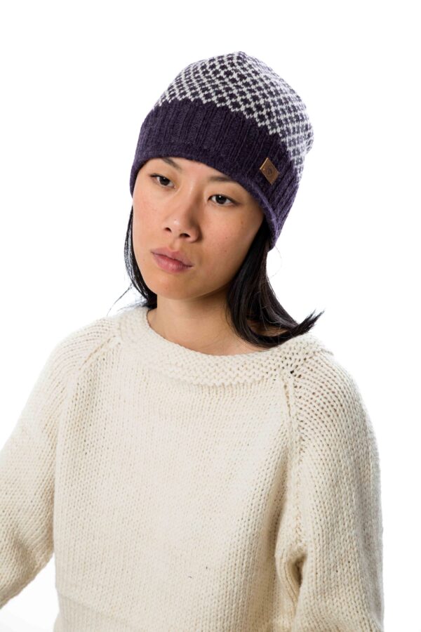 Skandinavische Wollstrickmütze  "Liv" aus Merinowolle