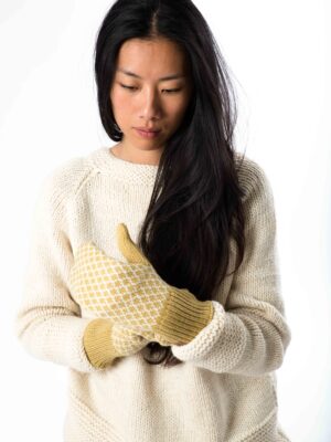 Skandinavische Wollhandschuhe  "Liv" aus Merinowolle