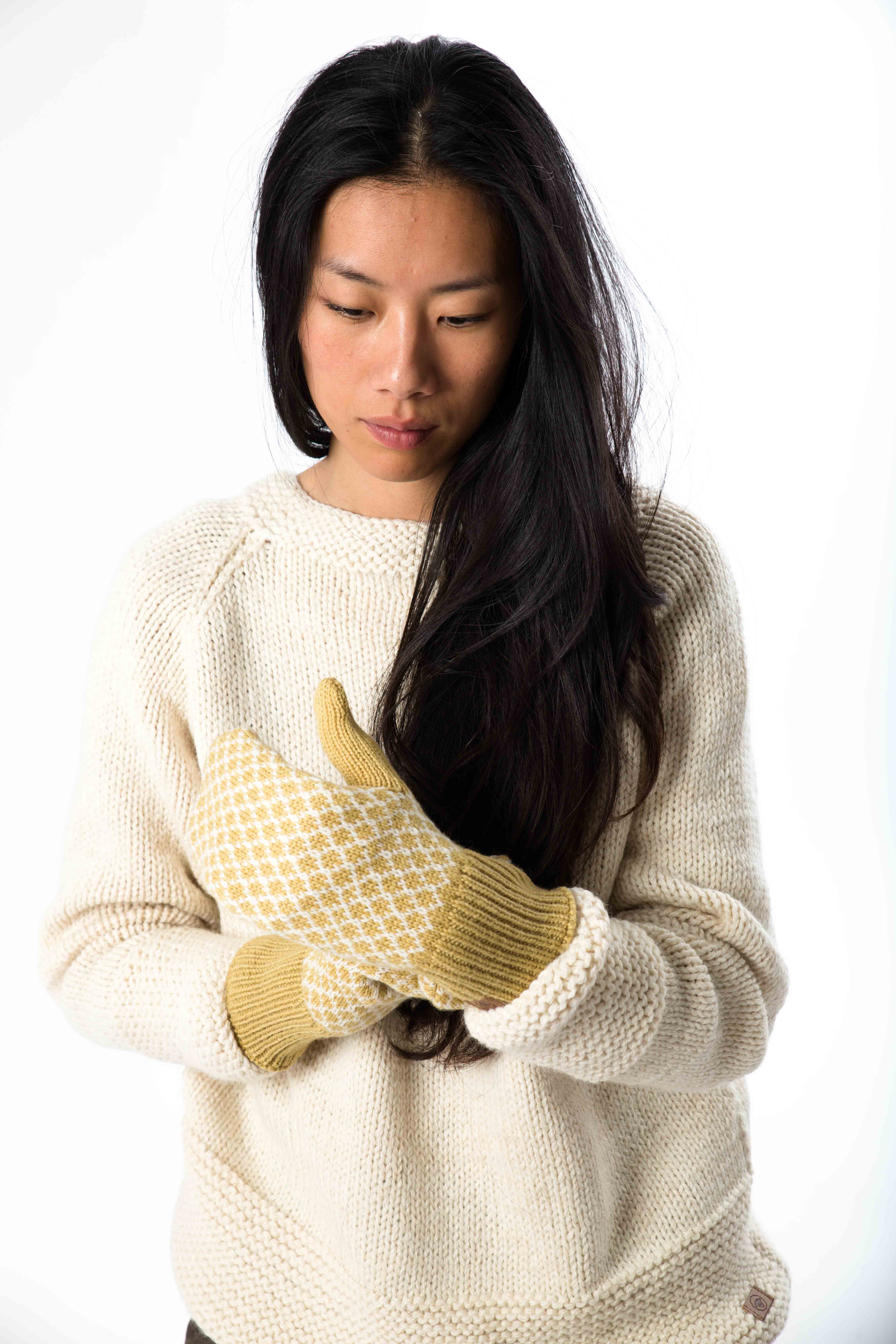 Skandinavische Wollhandschuhe "Liv" aus Merinowolle