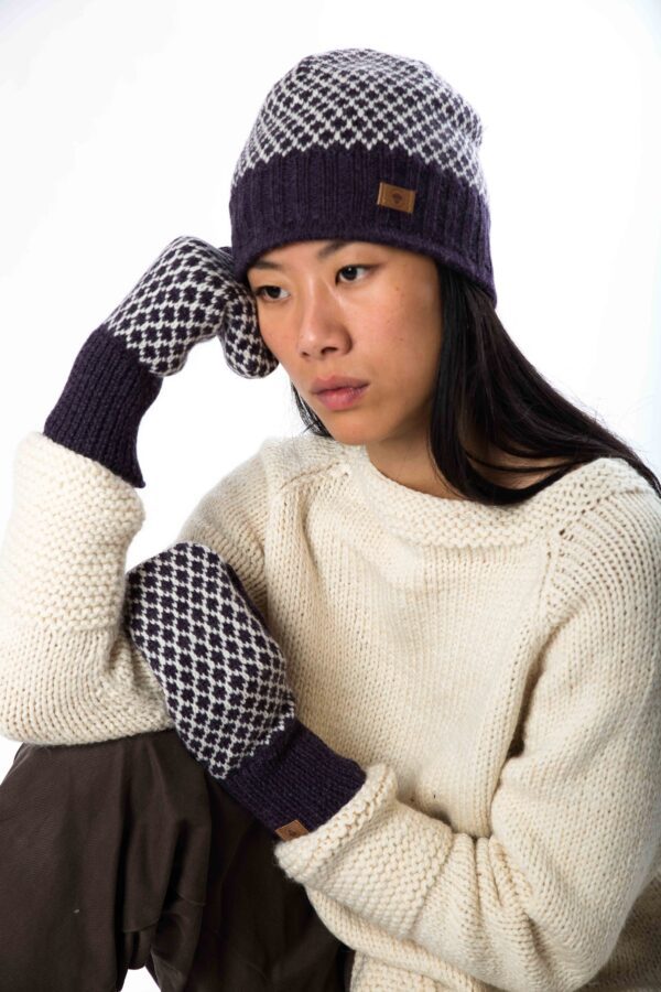 Skandinavische Wollhandschuhe "Liv" aus Merinowolle