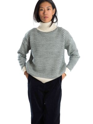 Skandinavischer Merinowolle-Pullover "Liv" INDIGO