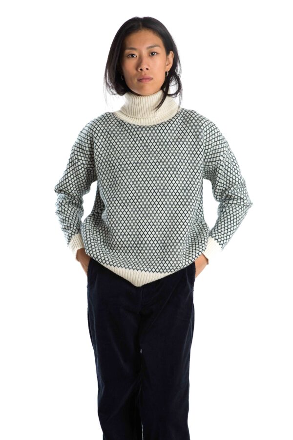 Skandinavischer Merinowolle-Pullover "Liv" INDIGO