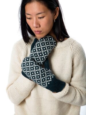 Skandinavische Strickhandschuhe "Tinka" mit Norweger-Muster