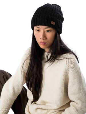 Skandinavische Wollmütze "Ulv" Merinowolle mit Fleecefutter