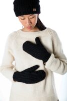 Skandinavische Wollhandschuhe "Ulv" handgestrickt Merinowolle mit Fleece