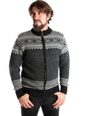 Norweger Merinowolle Strickjacke "Arn" für Herren