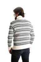 Skandinavischer Merinowolle-Pullover Rollkragen "Gorm" WEISS