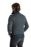 Skandinavischer Merinowolle-Pullover "Ymer" mit Kragen Herren INDIGO