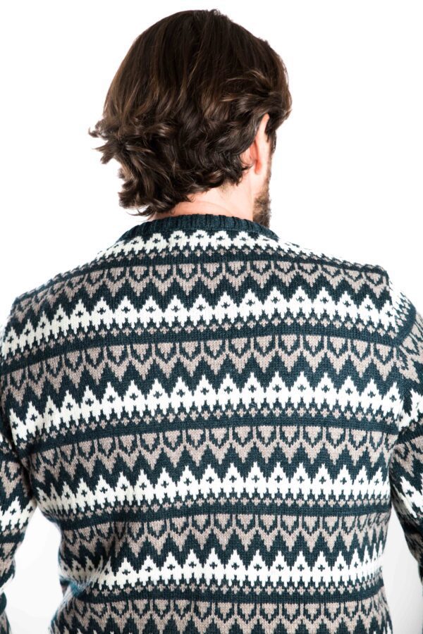 Skandinavischer Merinowolle-Pullover "Halfdan" INDIGO