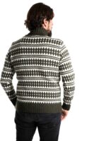 Skandinavischer Merinowolle-Pullover Rollkragen "Gorm" OLIVE