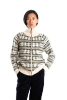 Skandinavischer Merinowolle Cardigan "Gunhild" OLIVE