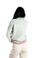 Skandinavischer moderner Merinowolle-Pullover "Astra" SKY BLUE
