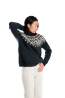 Merinowolle Norwegermuster Pullover "Che Che" Handgestrickt