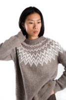 Merinowolle Norwegermuster Pullover "Che Che" Handgestrickt