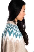 Merinowolle-Pullover "Helena" Handgestrickt im Norweger Stil