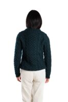 Kuscheliger Norwegerstil Strickpullover "Princess" Merinowolle, Handgestrickt CREME / INDIGO