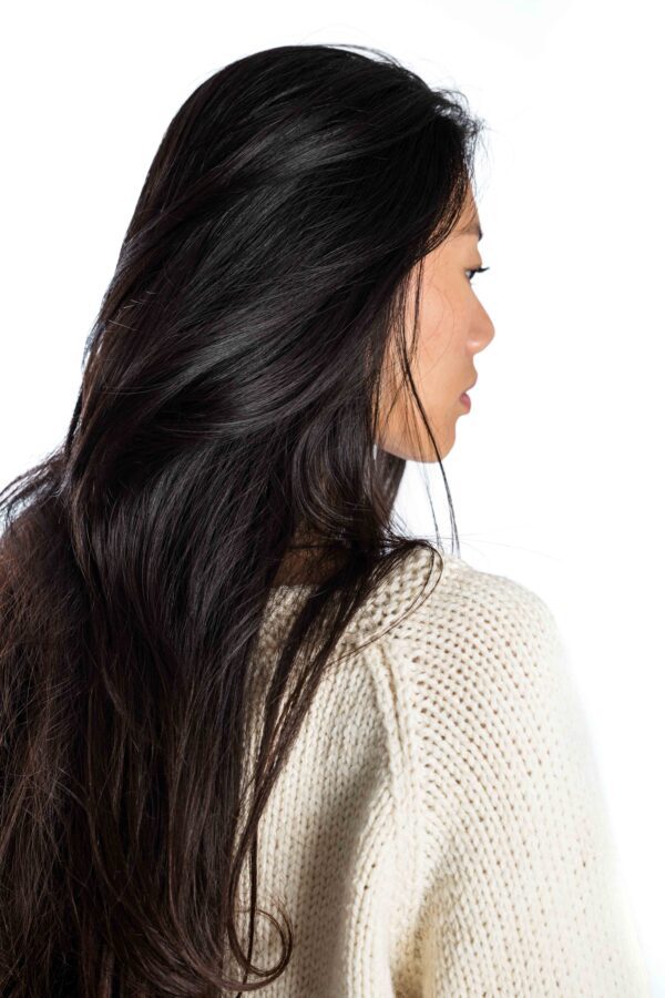 Skandinavischer Merinowolle-Pullover "Baltic" CREME handgestrickt