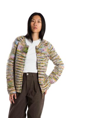 Wollstrick Cardigan “Sol” Multicolor_Front 3