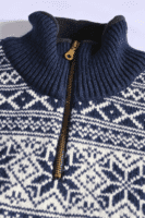 Norweger Pullover "Morten" Schneeflocken Muster, 100 % Schurwolle