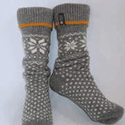 Wollsocken Woolwear Isblomst grau_1