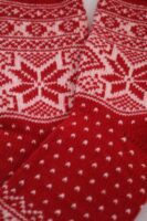 Skandinavische Wollsocken "Hyggesokker" 60% Lammwolle Schneeflockenmuster