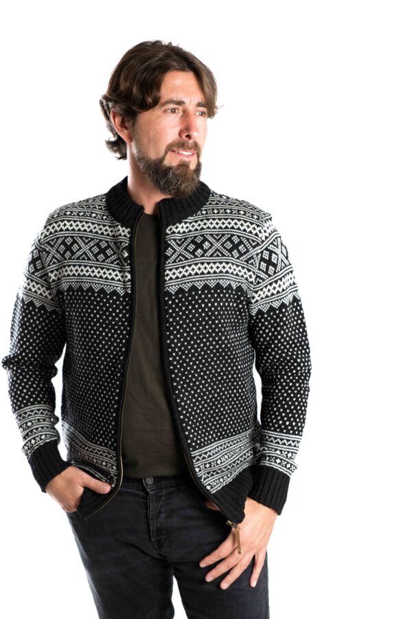 Norweger Merinowolle Strickjacke "Arn" für Herren