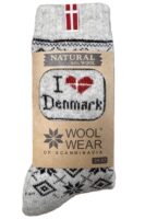 "I love Denmark" Dänemark Wollsocken 80 % Lammwolle